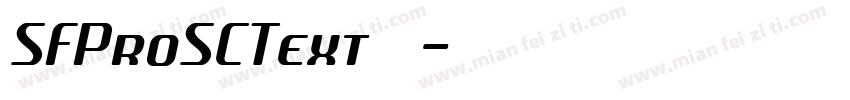 SFProSCText 常规字体转换